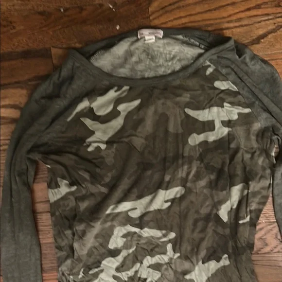 GAP Gray Fitted Long Sleeve Tee - Picture 3 of 5